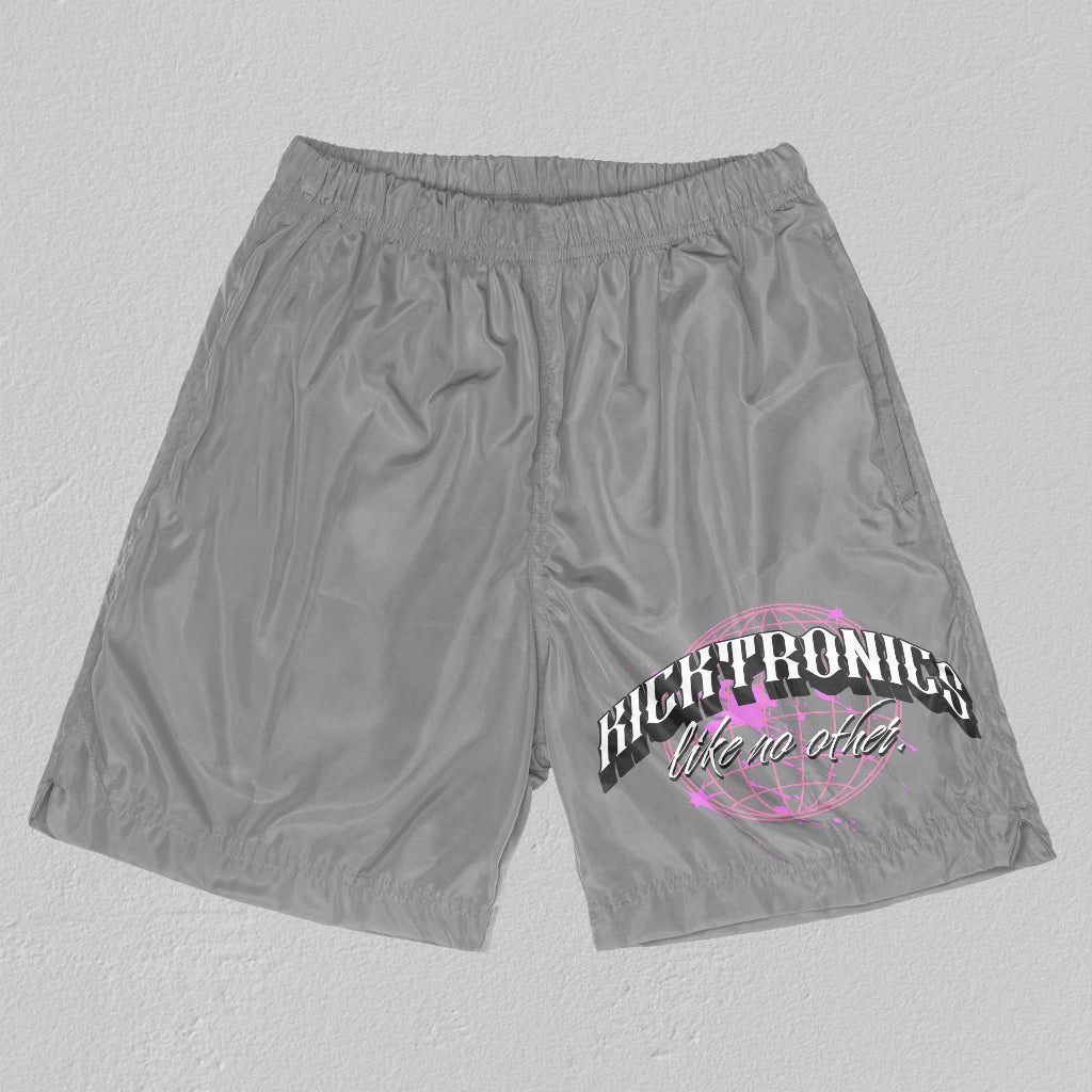 Kicktronics Globe Logo Athletic Shorts (Gray)
