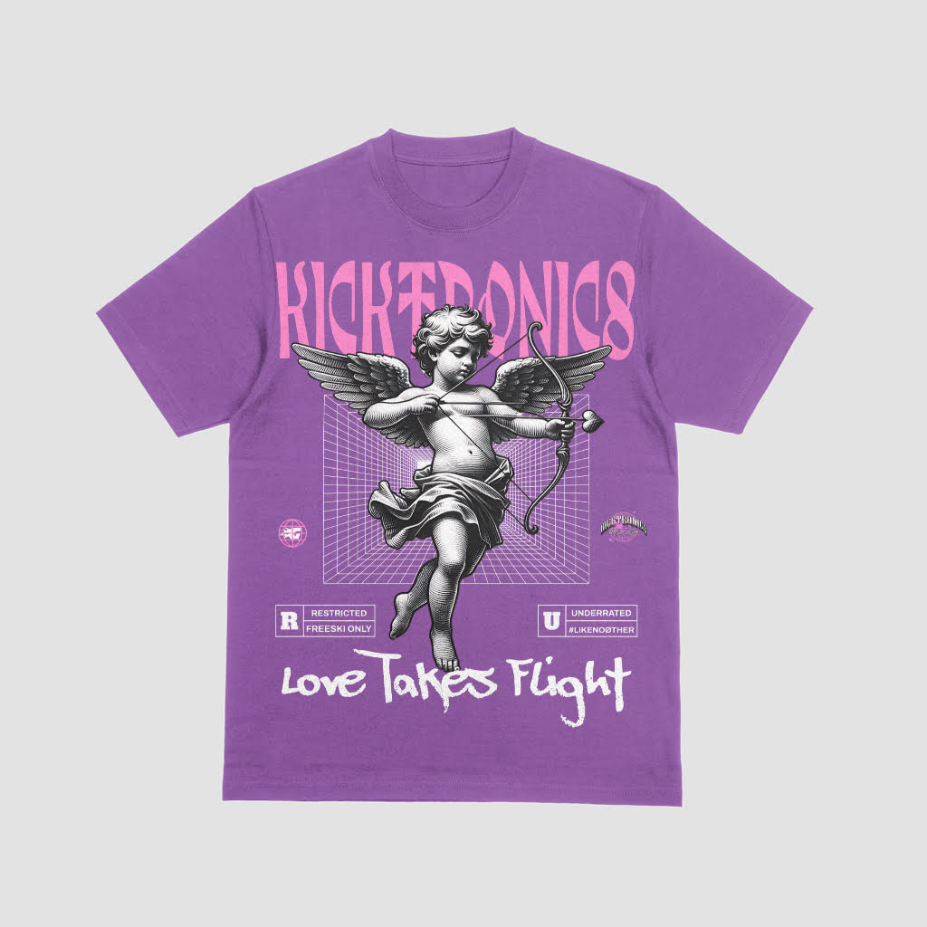 Kicktronics Love Takes Flight Tee(Purple)
