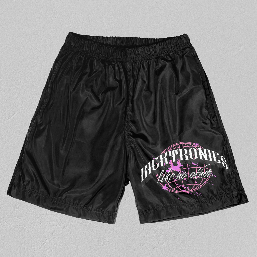 Kicktronics Globe Logo Athletic Shorts (Black)