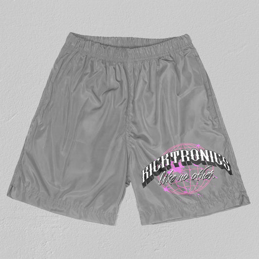 Kicktronics Globe Logo Athletic Shorts (Gray)