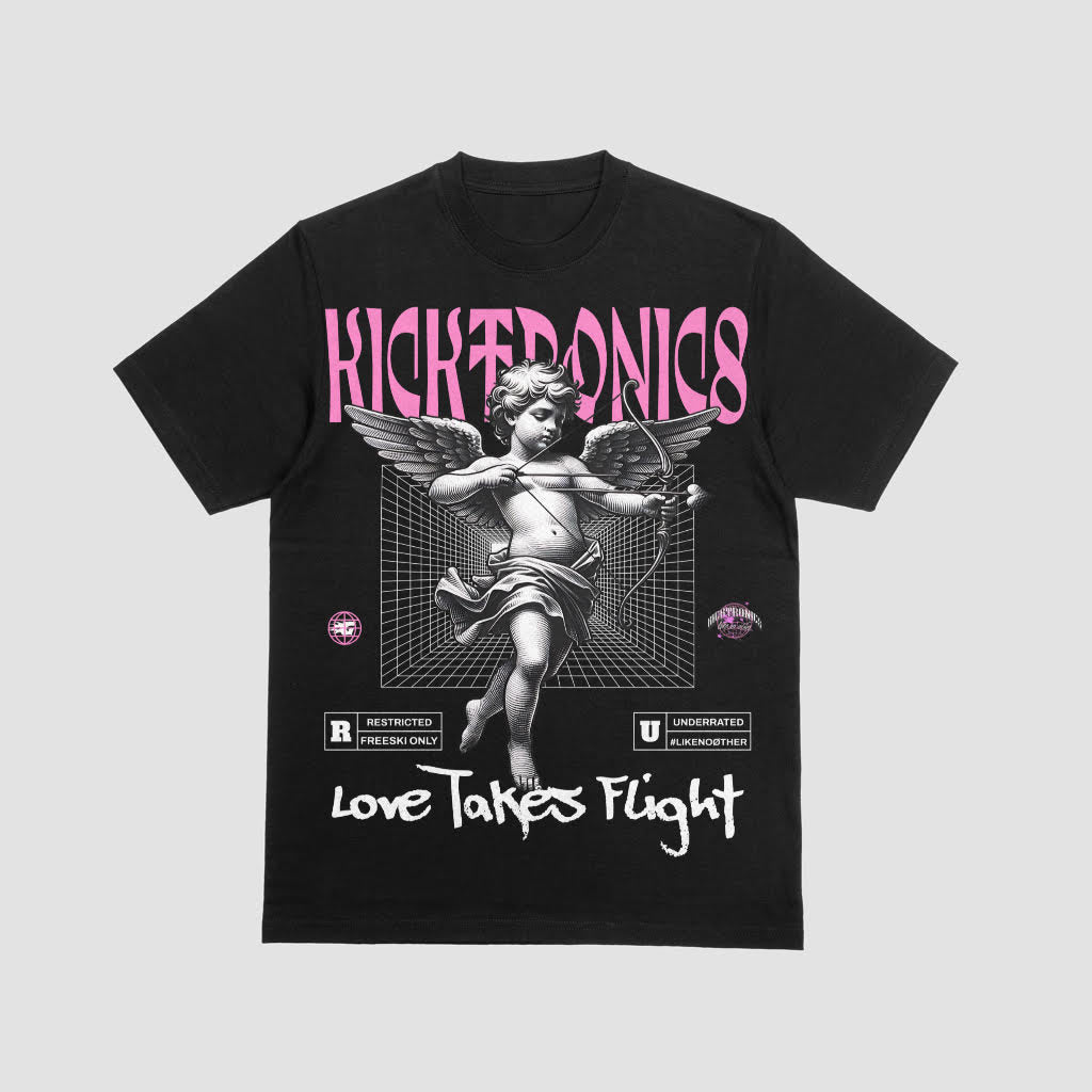 Kicktronics Love Takes Flight Tee(Black)