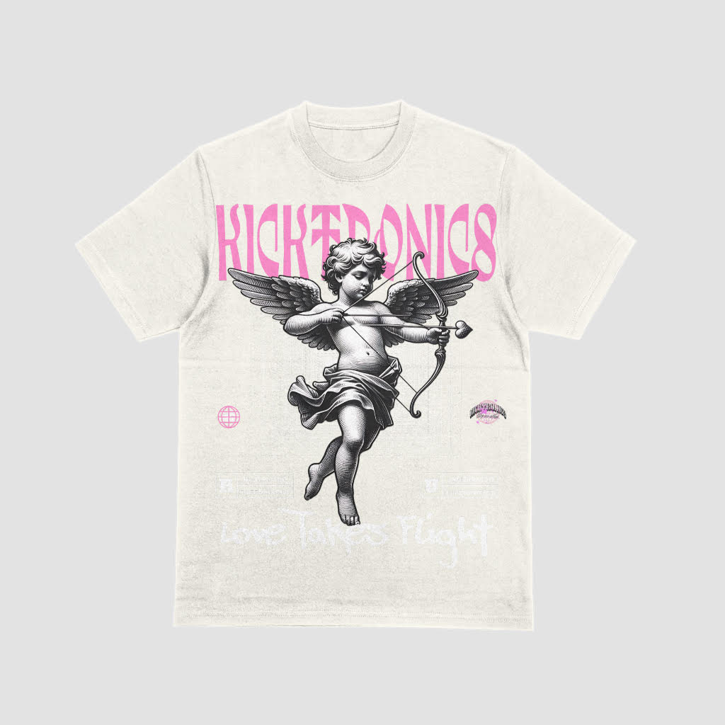 Kicktronics Love Takes Flight Tee(White)